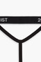 2(X)IST 3-Pack Essential Cotton Y-Back Thong | Varsity Navy Cobalt Porcelain 20302 | Closeup View | Mens Thongs | Topdrawers Underwear for Men