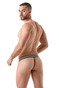 TOF Paris Metal Stringless Thong | Silver TOF136-A | Front View | Mens Pouch Thongs | Topdrawers Underwear for Men
