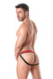 TOF Paris Champion Jockstrap | Black TOF301-N | Front View | Mens Jockstraps | Topdrawers Underwear for Men