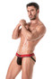 TOF Paris Champion Jockstrap | Black TOF301-N | Front View | Mens Jockstraps | Topdrawers Underwear for Men