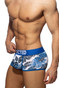 Addicted Tropicana Mesh Trunk | Royal Blue AD1289P-1 | Side View | Mens Boxer Briefs | Topdrawers Underwear for Men