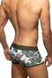 Addicted Tropicana Mesh Trunk | Khaki AD1289P-1 | Rear View | Mens Boxer Briefs | Topdrawers Underwear for Men
