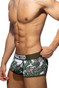 Addicted Tropicana Mesh Trunk | Khaki AD1289P-1 | Side View | Mens Boxer Briefs | Topdrawers Underwear for Men