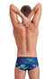 Arena Hero Camo Low Waist Swim Short | Green Lake Multi 6132 | Rear View | Mens Swim Boxers | Topdrawers Swimwear for Men
