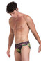 Arena Hero Camo Swim Brief | Red Fandango Multi 5918 | Front View | Mens Swim Briefs | Topdrawers Swimwear for Men