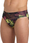 Arena Hero Camo Swim Brief | Red Fandango Multi 5918 | Front View | Mens Swim Briefs | Topdrawers Swimwear for Men