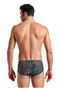 Arena Overview Low Waist Swim Short | Black Multi 6668 | Rear View | Mens Swim Boxers | Topdrawers Swimwear for Men