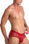 Teamm8 Score Sheer Brief | Jester Red TU-BFSCORE3 | Side View | Mens Briefs | Topdrawers Underwear for Men