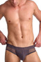 Teamm8 Score Sheer Jock | Gunmetal TU-JKSCORE3 | Front View | Mens Jock Briefs | Topdrawers Underwear for Men