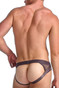 Teamm8 Score Sheer Jock | Gunmetal TU-JKSCORE3 | Rear View | Mens Jock Briefs | Topdrawers Underwear for Men