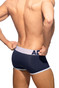 Addicted Open Fly Cotton Trunk | White AD1203 | Rear View | Mens Boxer Briefs | Topdrawers Underwear for Men