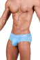 Private Structure MO-Lite Mini Brief | Placid Blue MOUX4104 | Side View | Mens Briefs | Topdrawers Underwear for Men