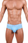 Private Structure MO-Lite Mini Brief | Placid Blue MOUX4104 | Front View | Mens Briefs | Topdrawers Underwear for Men