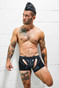 Breedwell Cockpit Chock | Black 2408-CHOCK | Front View | Mens Jock Boxers | Topdrawers Underwear for Men