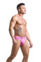 GYM Jockstrap Old School Jockstrap 3 Inch Waistband | Pink GYM004 | Side View | Mens Jockstraps | Topdrawers Underwear for Men