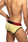 Addicted Seamless Brief | Baby Yellow AD1271P1 | Rear View | Mens Briefs | Topdrawers Underwear for Men