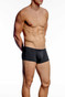 JM SKINZ Low Rise Pouch Boxer | Black 88194 | Front View | Mens Boxer Briefs | Topdrawers Underwear for Men
