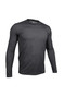 2UNDR LS Luxury Crew Tee | Charcoal 2U09LC | Front View | Mens Long Sleeve T-Shirts | Topdrawers Clothing for Men