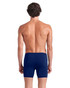 Arena Poseidonia Swim Mid Jammer | Navy Water 009091-708 | Rear View | Mens Swim Boxers | Topdrawers Swimwear for Men