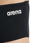 Arena Team Swim Low Waist Short Trunk Solid | Black White 004775-550 | Item View | Mens Swim Boxers | Topdrawers Swimwear for Men