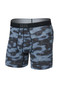Saxx Quest Boxer Brief Fly | Waterdrop Camo Black SXBB70F | Front View | Mens Boxer Briefs | Topdrawers Underwear for Men