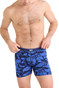 Saxx Daytripper Boxer Brief Fly | Palm Frond Maritime SXBB11F | Front View | Mens Boxer Briefs | Topdrawers Underwear for Men