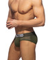 Addicted Flame Cotton Basic Brief | Khaki AD2207 | Side View | Mens Briefs | Topdrawers Underwear for Men