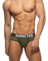 Addicted Flame Cotton Basic Brief | Khaki AD2207 | Front View | Mens Briefs | Topdrawers Underwear for Men