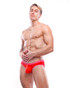 Sukrew Carnival Low Rise Brief | Red SLB-CE-127 | Front View | Mens Briefs | Topdrawers Underwear for Men