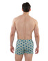 Postmarc Seersucker Swim Shorts | Aqua Navy Diamonds PM-6018-45 | Rear View | Mens Swim Shorts | Topdrawers Swimwear for Men