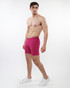 ST33LE Stretch Knit Jeans Shorts | Berry ST-1932 | Side View | Mens Shorts | Topdrawers Clothing for Men