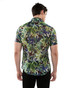 Postmarc Lightweight Cotton Silk Short Sleeve Shirt | Forest Slate Leaves PM-46037 | Rear View | Mens Short Sleeve Shirts | Topdrawers Clothing for Men