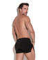 CODE 22 Training Mini Short | Black 9938 | Rear View | Mens Athletic Shorts | Topdrawers Clothing for Men