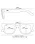 WMP Eyewear Nash Red Garnet Gradient Amber 1084-RDBRW | Schematic View | Mens Sunglasses | Topdrawers Apparel for Men