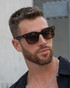 WMP Eyewear Nash Red Garnet Gradient Amber 1084-RDBRW | Model View | Mens Sunglasses | Topdrawers Apparel for Men