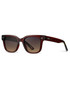 WMP Eyewear Nash Red Garnet Gradient Amber 1084-RDBRW | Side View | Mens Sunglasses | Topdrawers Apparel for Men