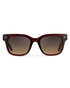 WMP Eyewear Nash Red Garnet Gradient Amber 1084-RDBRW | Front View | Mens Sunglasses | Topdrawers Apparel for Men