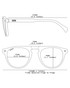 WMP Eyewear Axel Crystal Gunmetal Grey Brown Gradient 1120-GRYBRW | Schematic View | Mens Sunglasses | Topdrawers Apparel for Men
