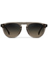 WMP Eyewear Axel Crystal Gunmetal Grey Brown Gradient 1120-GRYBRW | Front View | Mens Sunglasses | Topdrawers Apparel for Men
