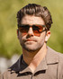 WMP Eyewear Wilson Crystal Verde Brown 1107-GRNBRW | Model View | Mens Sunglasses | Topdrawers Apparel for Men