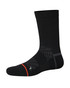 Saxx Foot Hold Midweight Crew Socks Black SXCR103 | Front View | Mens Crew Socks | Topdrawers Apparel for Men