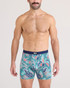 Saxx Vibe Xtra Boxer Brief Island Tropics Seascape SXVX24F | Front View | Mens Boxer Briefs | Topdrawers Underwear for Men