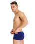 Arena Team Swim Low Waist Short Trunk Solid Navy White 004775 | Rear View | Mens Swim Boxers | Topdrawers Swimwear for Men