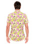 ST33LE Stretch Jersey Knit Short Sleeve Shirt | Lemon Citrus Fruits ST-9332 | Rear View | Mens Short Sleeve Shirts | Topdrawers Clothing for Men
