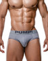 PUMP! Gray Classic Brief 12085 | Front View | Mens Briefs | Topdrawers Underwear for Men