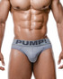 PUMP! Gray Classic Thong 17025 | Front View | Mens Thongs | Topdrawers Underwear for Men