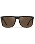 WMP Eyewear Jacob Matte Black Tortoise   Brown POL019-BLKTRT | Front View | Mens Eyewear | Topdrawers Apparel for Men