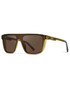WMP Eyewear Jett Crystal Verde   Brown 1097-GRNBRW | Side View | Mens Eyewear | Topdrawers Apparel for Men