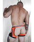 Breedwell Circuit Breaker Chock | Neon Orange 2504-CHOCK | Rear View | Mens Jock Boxers | Topdrawers Underwear for Men