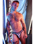 Breedwell Illuminator Jock | Unicorn Holo 2510-JOCK | Side View | Mens Jockstraps | Topdrawers Underwear for Men